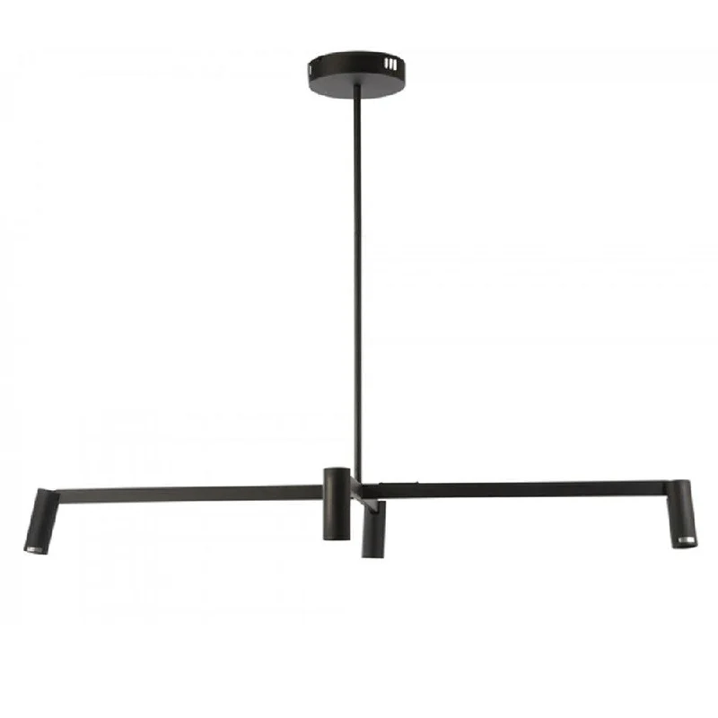 Mid - Century Modern Ceiling Lights with Simple, Sleek LinesMentera LED Pendant Light X-Bar 4Lt 28w in Black Mid - Century Modern Ceiling Lights with Simple, Sleek LinesMentera LED Pendant Light X-Bar 4Lt 28w in Black