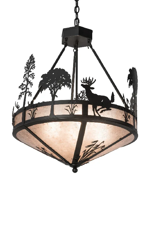 Mid - Century Modern Ceiling Lights with Simple, Sleek LinesFour Light Pendant