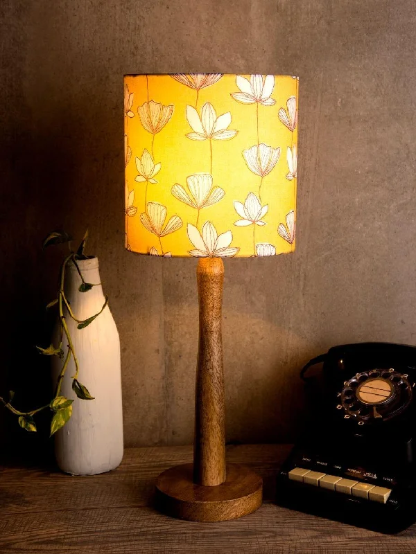 fabric table lamps with a linen shade for a relaxed and breathable lookMustard Flora Wooden Lamp fabric table lamps with a linen shade for a relaxed and breathable lookMustard Flora Wooden Lamp
