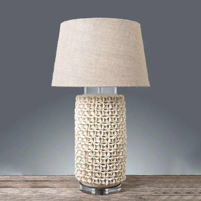 bohemian table lamps with colorful patterns for eclectic bedroomsNewland Table Lamp Cream Base Emac and Lawton Lighting - ELJC10150CRM bohemian table lamps with colorful patterns for eclectic bedroomsNewland Table Lamp Cream Base Emac and Lawton Lighting - ELJC10150CRM