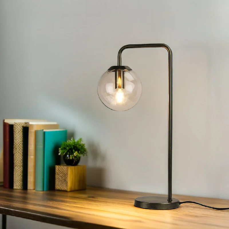 leather table lamps with a distressed texture for a rugged charmNewton Table Lamp Clear Glass in Antique Brass or Black leather table lamps with a distressed texture for a rugged charmNewton Table Lamp Clear Glass in Antique Brass or Black