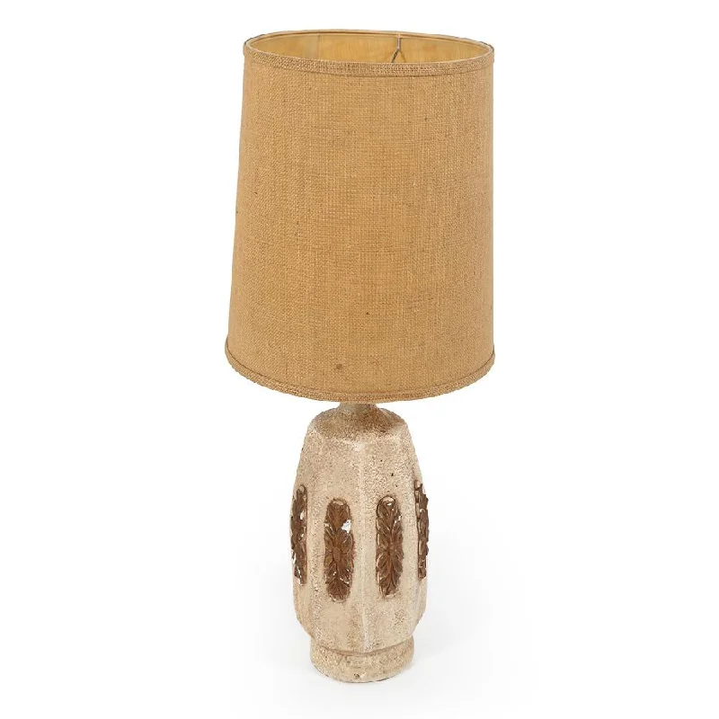 rustic farmhouse table lamps for cozy kitchensOctagonal Ceramic Table Lamp