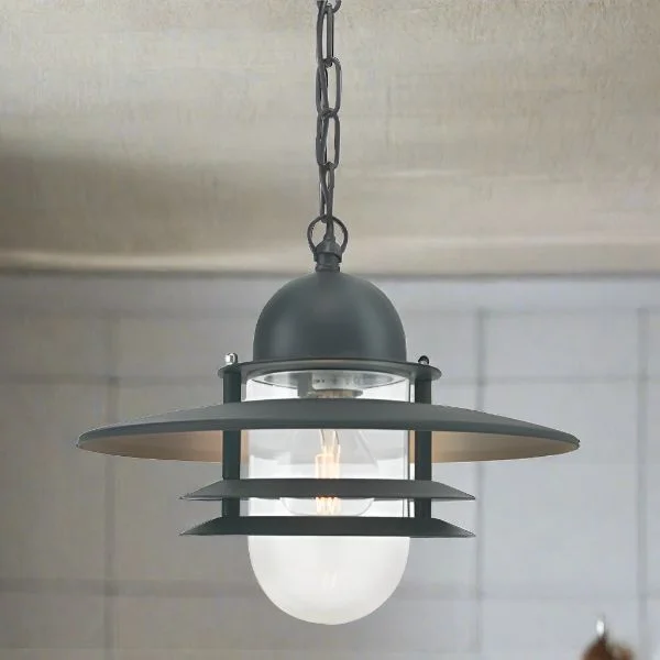 Art Deco Ceiling Lights with Geometric Patterns and Metallic FinishesOslo Pendant Light in Black or Galvanised Art Deco Ceiling Lights with Geometric Patterns and Metallic FinishesOslo Pendant Light in Black or Galvanised