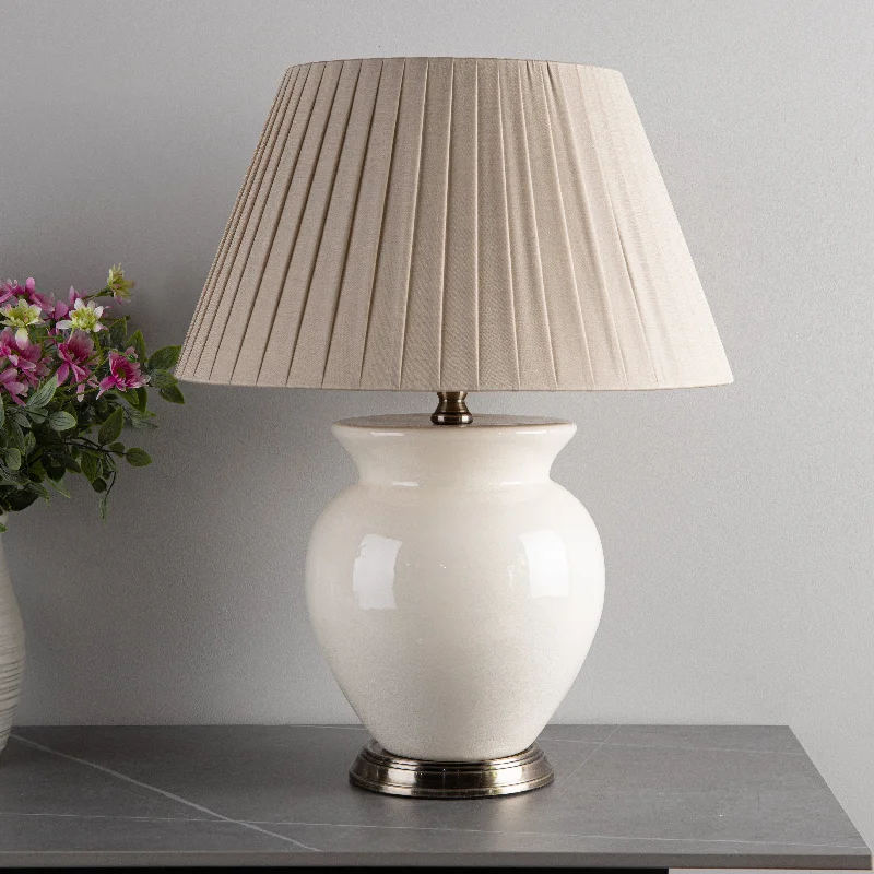 gothic style table lamps with dark finishes for a mysterious lookPacific Lifestyle Ivory Ceramic Table Lamp