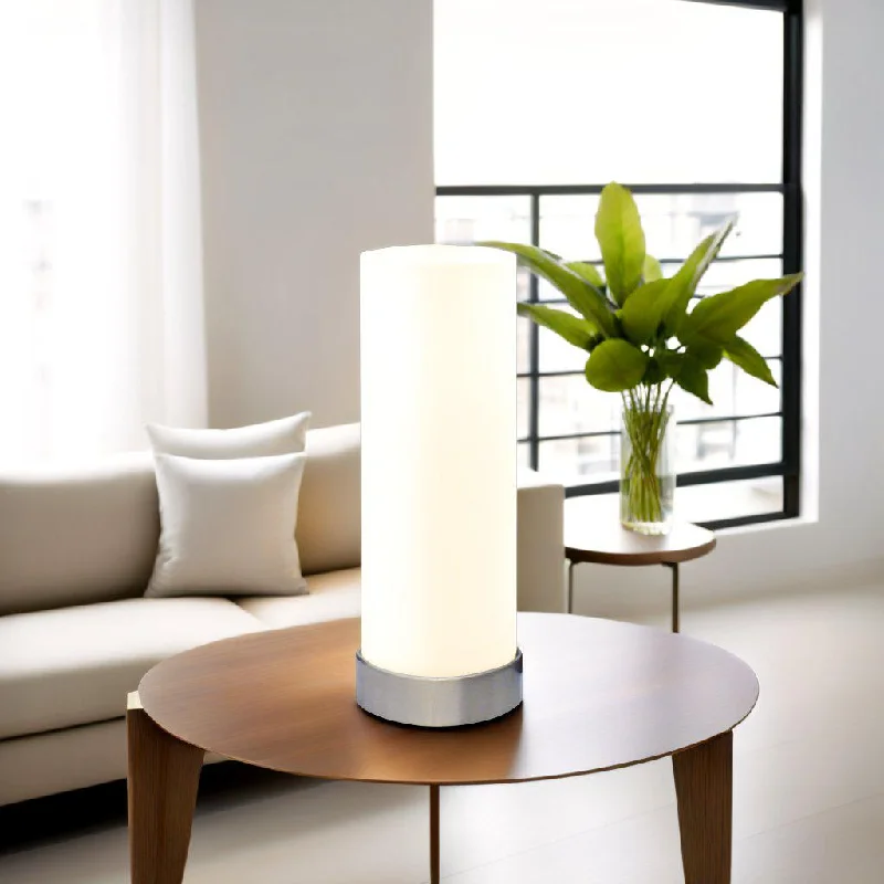 leather table lamps with a distressed texture for a rugged charmSatin Glass Touch Table Lamp Round Opal with Brushed Chrome Base leather table lamps with a distressed texture for a rugged charmSatin Glass Touch Table Lamp Round Opal with Brushed Chrome Base
