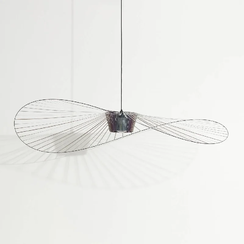 Tropical - Themed Ceiling Lights with Palm - Leaf Shapes and Rattan WrapsPetite Friture Vertigo Lamp Large - Beetle Black Tropical - Themed Ceiling Lights with Palm - Leaf Shapes and Rattan WrapsPetite Friture Vertigo Lamp Large - Beetle Black