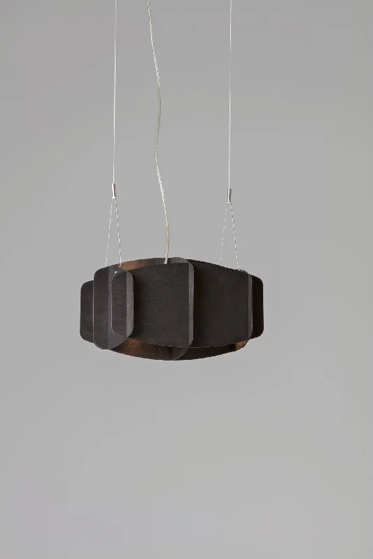 Industrial Style Ceiling Lights with Exposed Bulbs and Metal CagesPilke Ristikko 37 Pendant Black