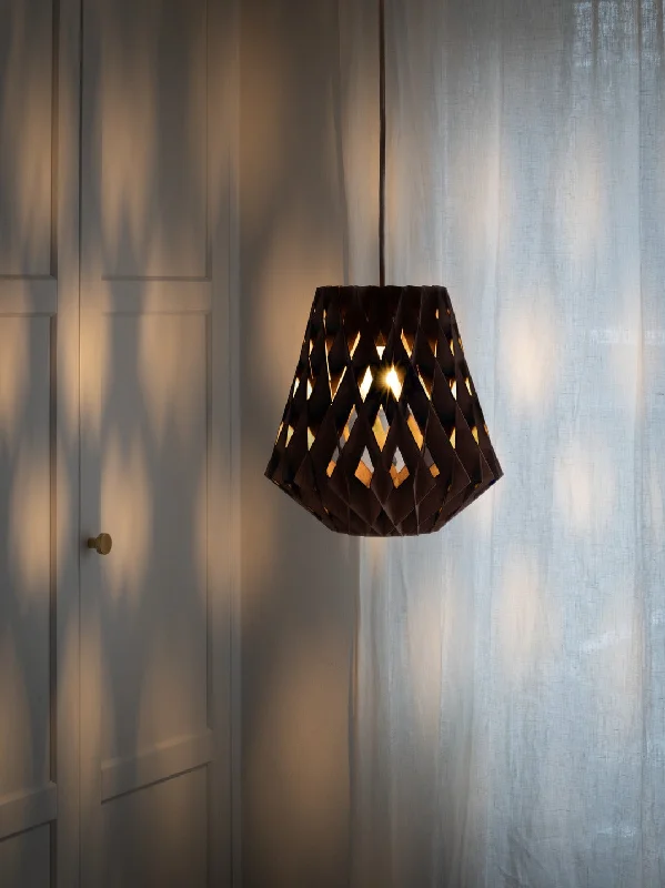 Chinese - Style Ceiling Lights with Red Lantern - Inspired DesignsPilke Signature 28 Pendant Walnut Chinese - Style Ceiling Lights with Red Lantern - Inspired DesignsPilke Signature 28 Pendant Walnut