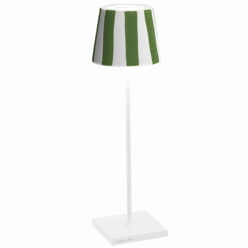 White/Green Stripes