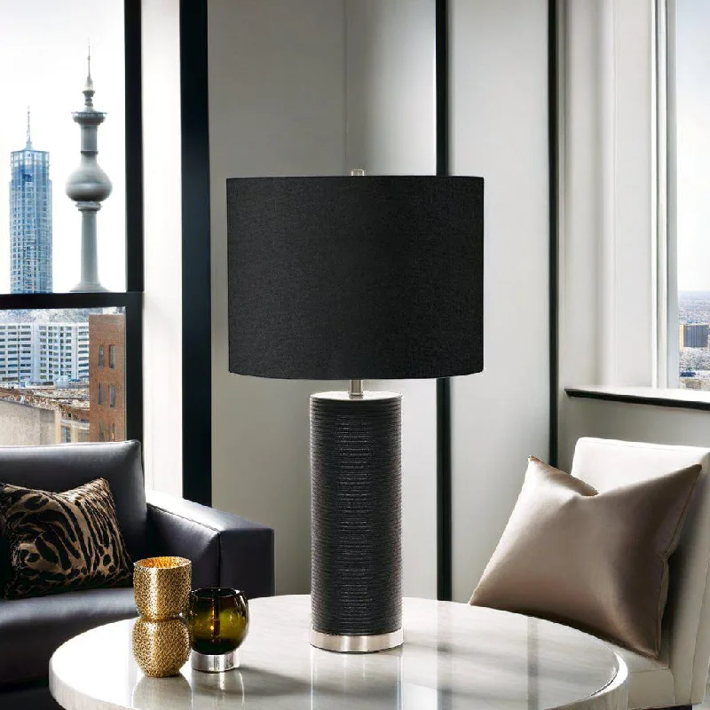 gothic style table lamps with dark finishes for a mysterious lookRipple Table Lamp in Black, White ELS.RIPPLE-TL Elstead Lighting gothic style table lamps with dark finishes for a mysterious lookRipple Table Lamp in Black, White ELS.RIPPLE-TL Elstead Lighting