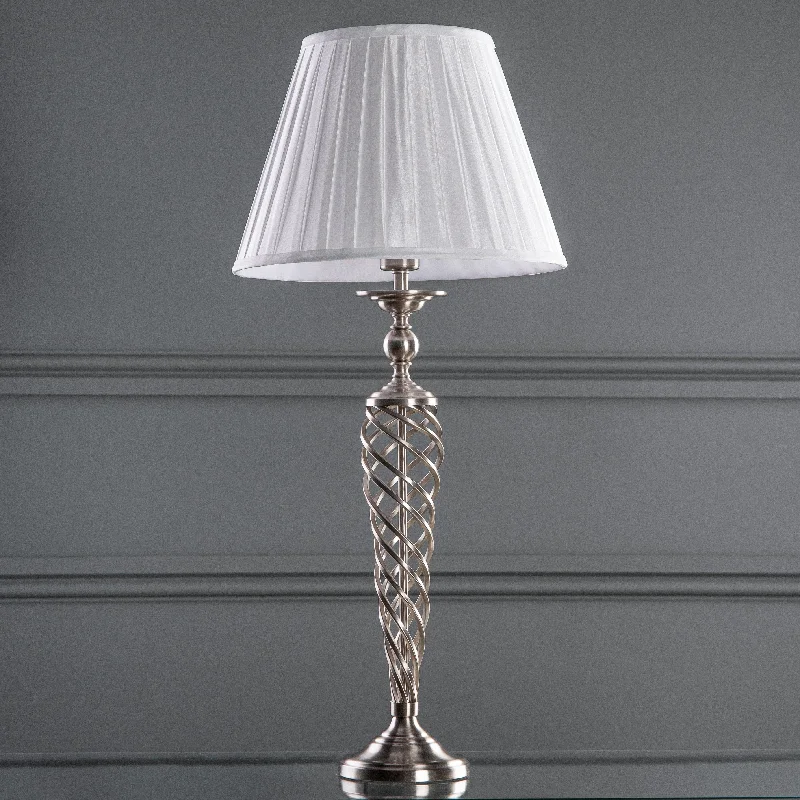 coastal style table lamps with nautical elements for beach housesSiam Table Lamp Complete With Shade Satin Chrome coastal style table lamps with nautical elements for beach housesSiam Table Lamp Complete With Shade Satin Chrome