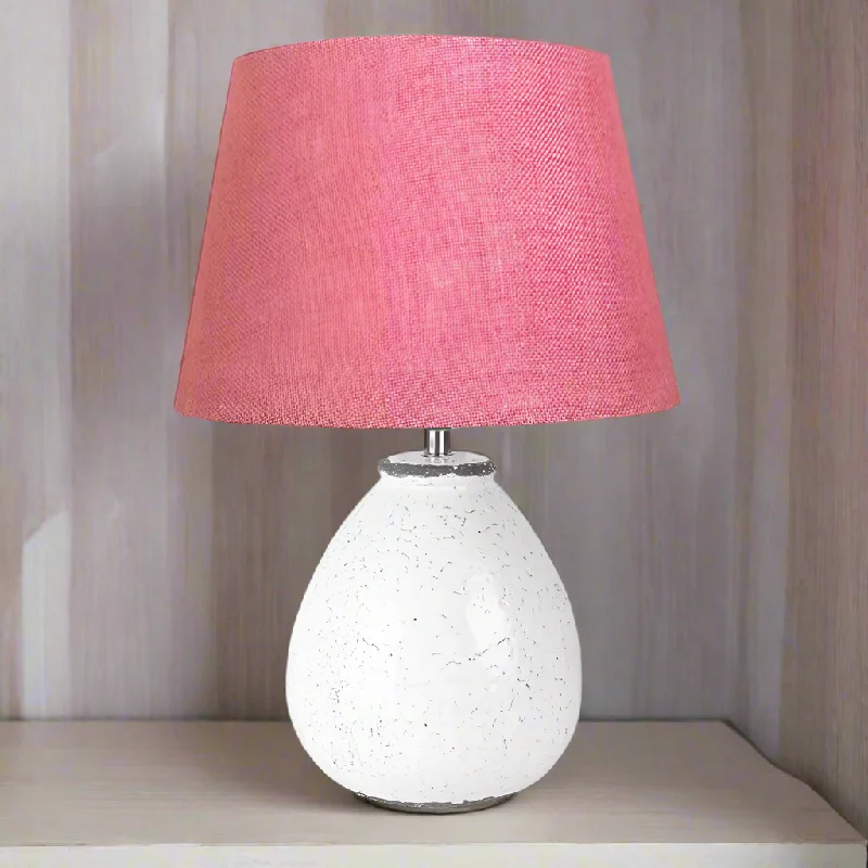 leather table lamps with a distressed texture for a rugged charmSmall Round White Ceramic Table Lamp with Pink Linen Shade 29 cm leather table lamps with a distressed texture for a rugged charmSmall Round White Ceramic Table Lamp with Pink Linen Shade 29 cm