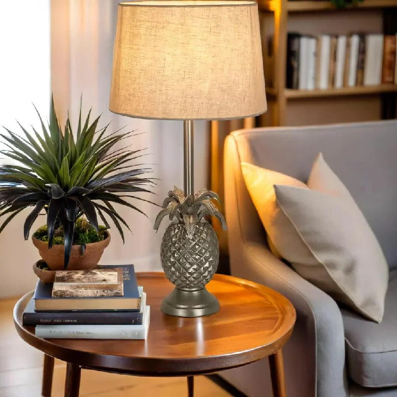 bohemian table lamps with colorful patterns for eclectic bedroomsPineapple Silver or Brass Base Emac and Lawton Lighting bohemian table lamps with colorful patterns for eclectic bedroomsPineapple Silver or Brass Base Emac and Lawton Lighting