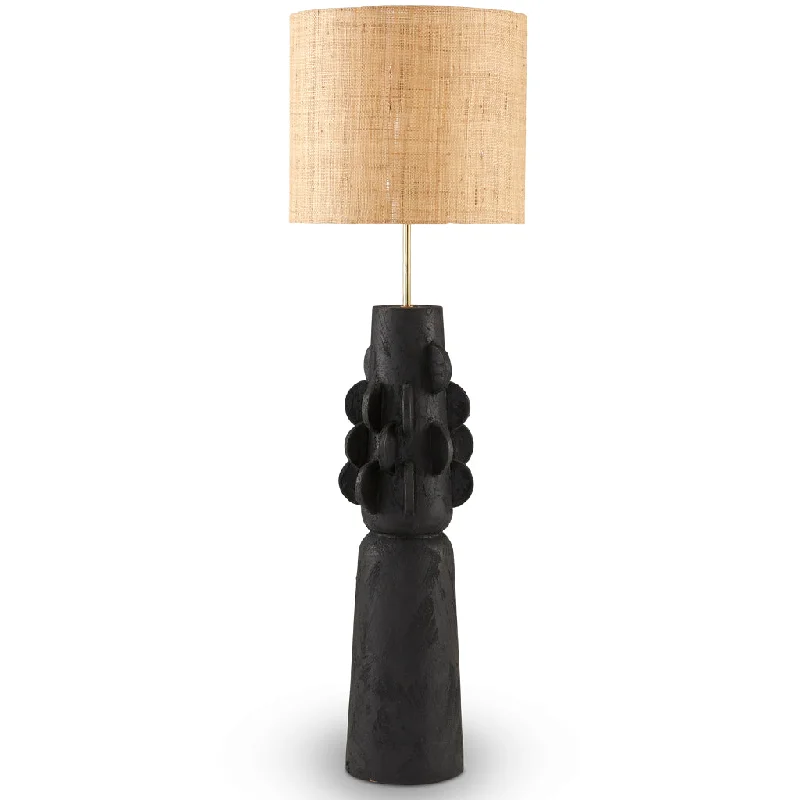 fabric table lamps with a linen shade for a relaxed and breathable lookTotem #1 Table Lamp Black