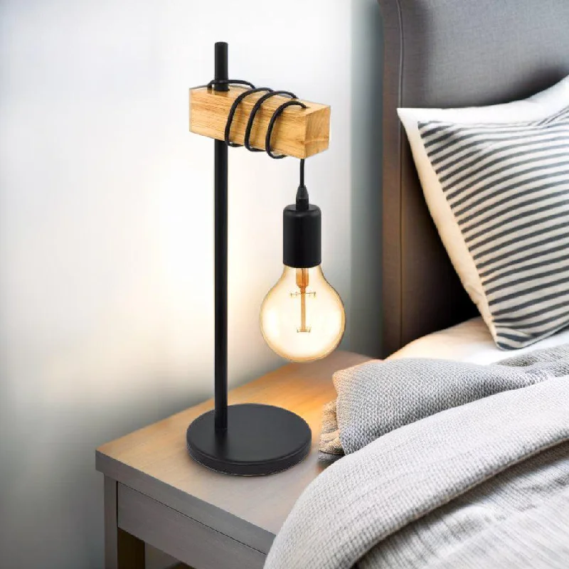 glass table lamps with a frosted surface for soft light diffusionTownshend Scandi Table Lamp in Black and Timber glass table lamps with a frosted surface for soft light diffusionTownshend Scandi Table Lamp in Black and Timber