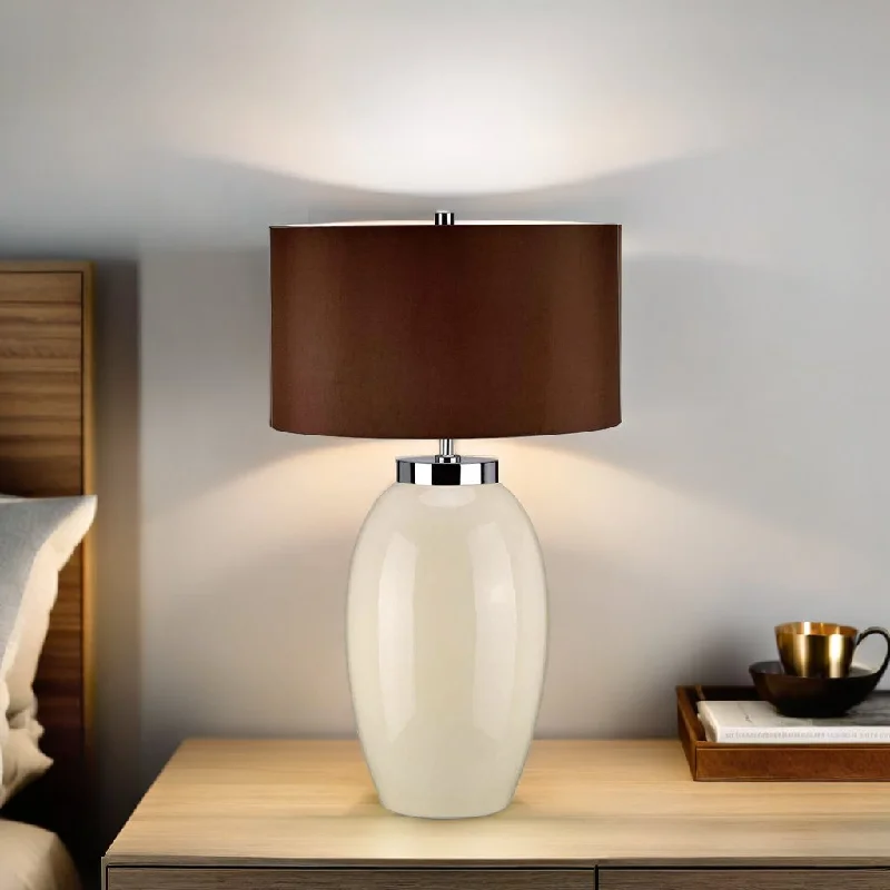 art deco table lamps with geometric shapes for a retro touchVictor Table Lamp Small/Large Cream/Brown/Red ELS.VICTOR-SM-TL, ELS.VICTOR-LRG-TL Elstead Lighting art deco table lamps with geometric shapes for a retro touchVictor Table Lamp Small/Large Cream/Brown/Red ELS.VICTOR-SM-TL, ELS.VICTOR-LRG-TL Elstead Lighting