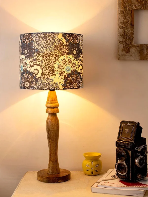 ceramic table lamps with hand painted designs for an artistic touchWooden Batik Print Lamp ceramic table lamps with hand painted designs for an artistic touchWooden Batik Print Lamp