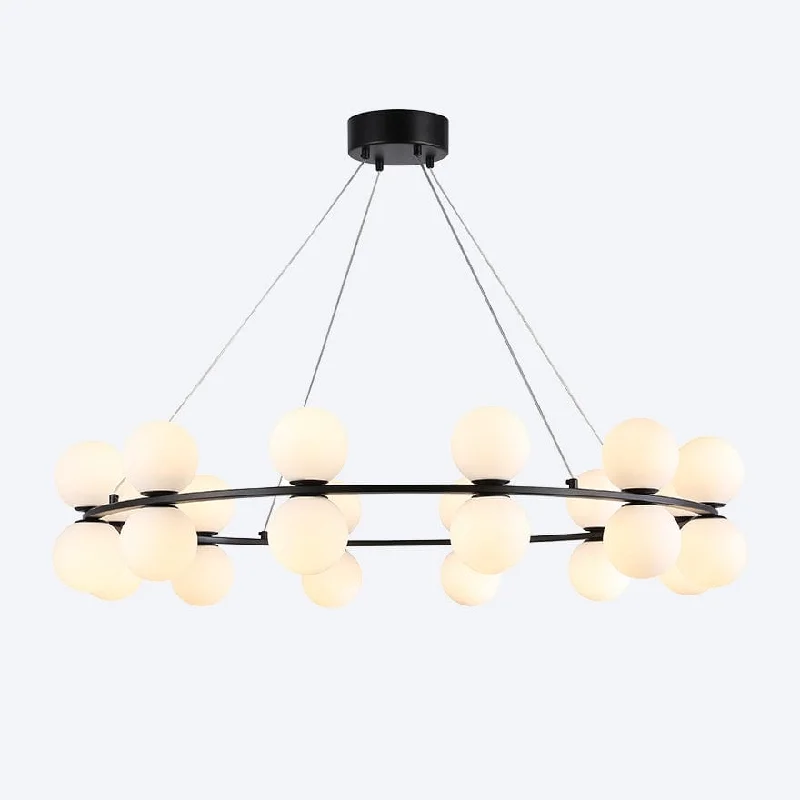Art Nouveau Ceiling Lights with Organic, Flowing ShapesYOSHI RING 24 LED PENDANT