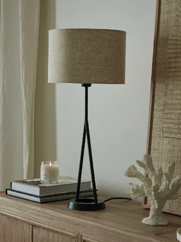 mid century modern table lamps with iconic designs for a stylish studyZia Black Table Lamp with Natural Shade mid century modern table lamps with iconic designs for a stylish studyZia Black Table Lamp with Natural Shade
