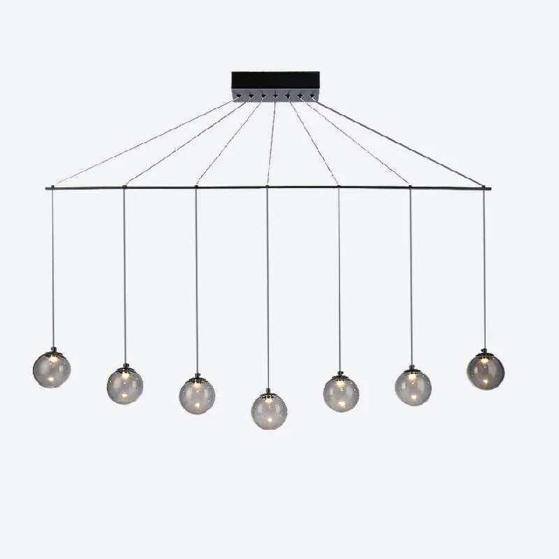 Indian - Themed Ceiling Lights with Intricate Filigree and Mirror WorkZORO LINEAR 7 LED PENDANT DIMMABLE Indian - Themed Ceiling Lights with Intricate Filigree and Mirror WorkZORO LINEAR 7 LED PENDANT DIMMABLE